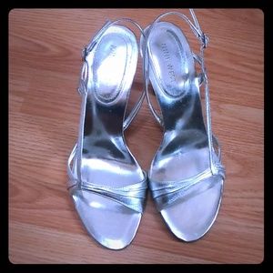 Nine West Accolia Silver Kidskin high heel
